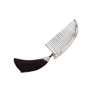 QINGFU 999 Fine Silver Hair Brush Women's
