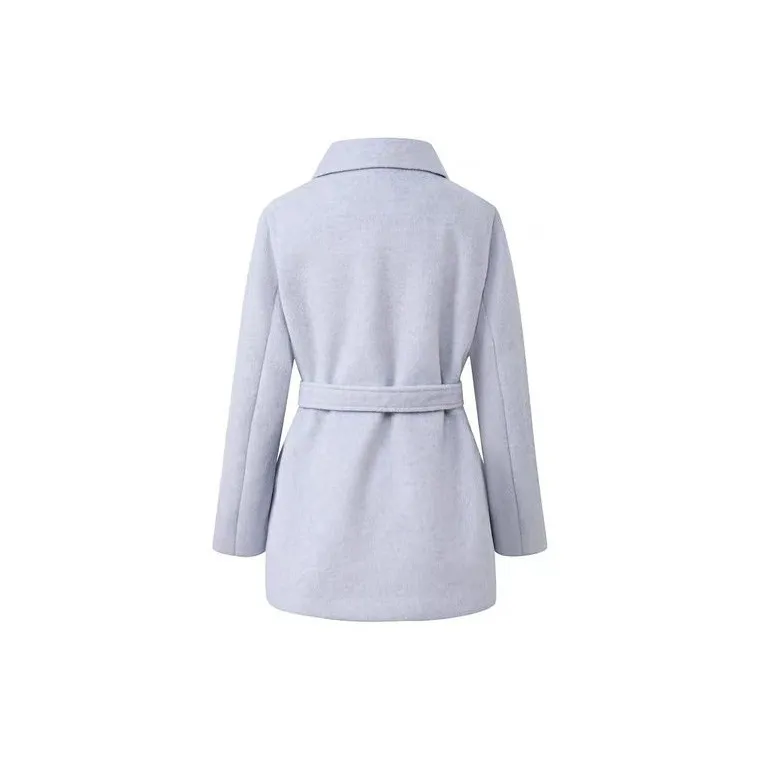 ABCMININ Coats Women's Blue-1