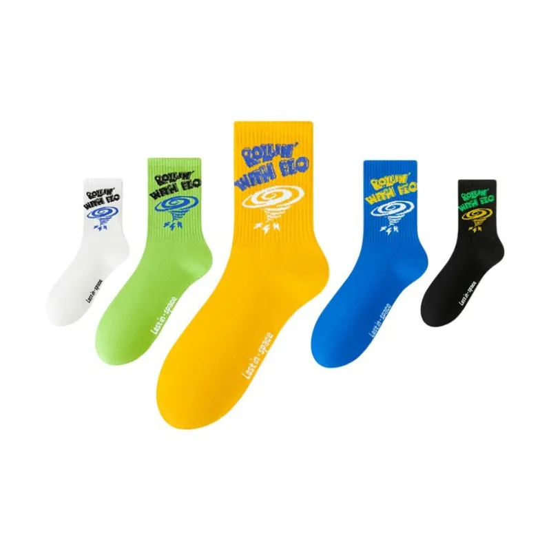 Cotton Gene Mid-Calf Socks Men's 5 Pack-13