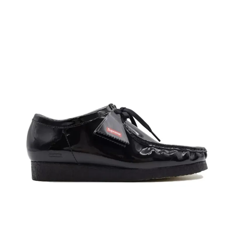 Clarks Supreme X Wallabee 'Patent Leather Pack Black'-1