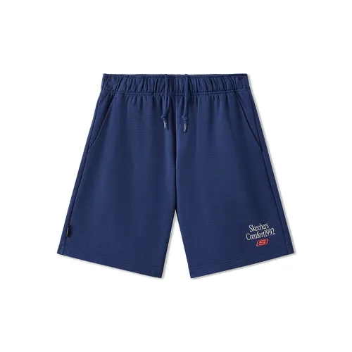 Skechers Sports Life Collection SS25 Sports Shorts Men's Marine Blue