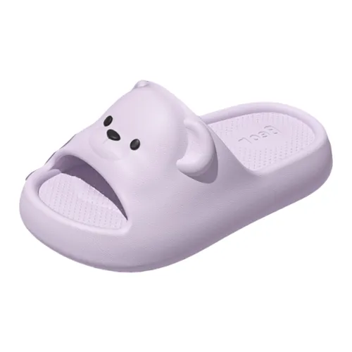 YUZHAOLIN Kids Bear Slippers Summer Men's Women's Eva Soft Sole Quiet Slip Resistant Indoor Slippers For Home Use