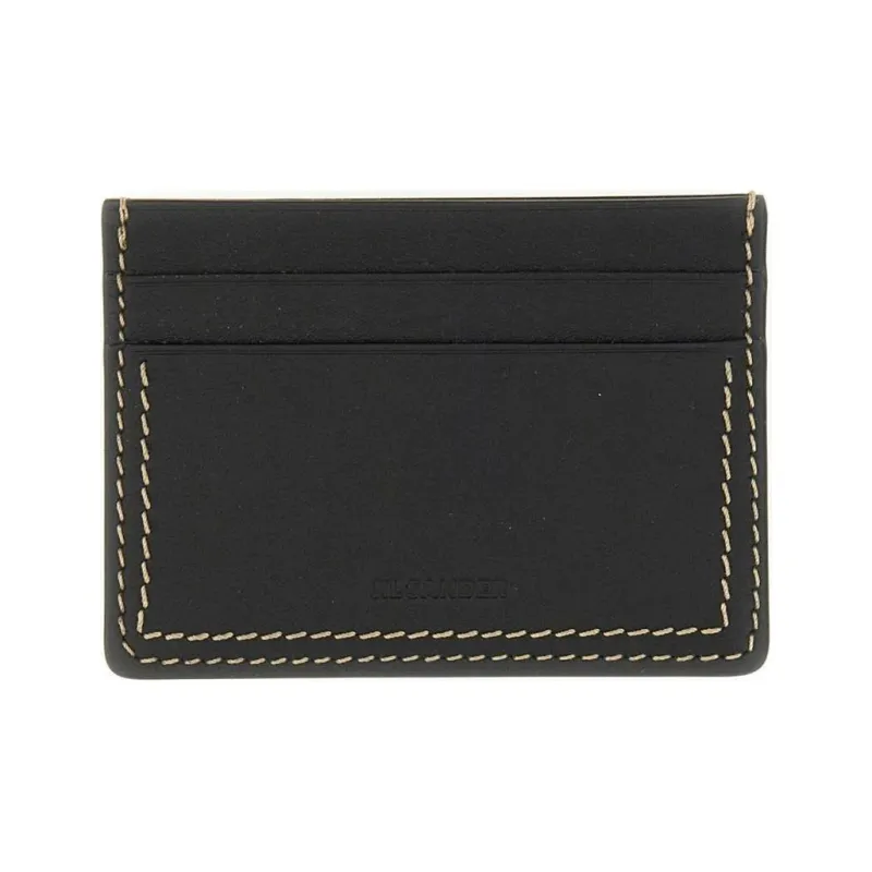JIL SANDER Logo Debossed Card Case-0