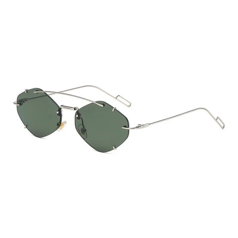 NOME Metal Plastic Irregular Shape Sunglasses Unisex-4