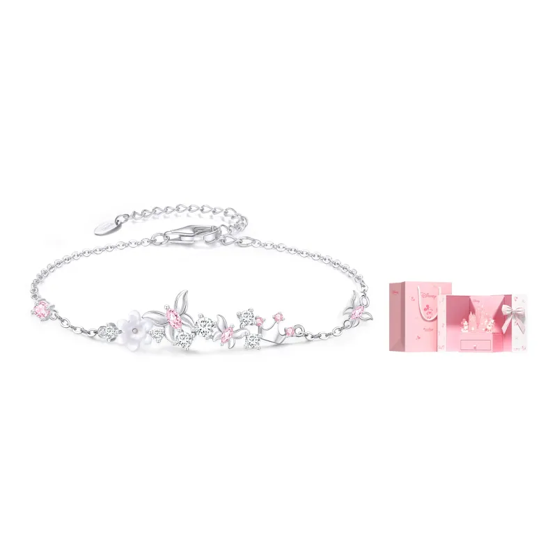 Disney Princess 925 Sterling Silver Bracelets Women's Silver-10