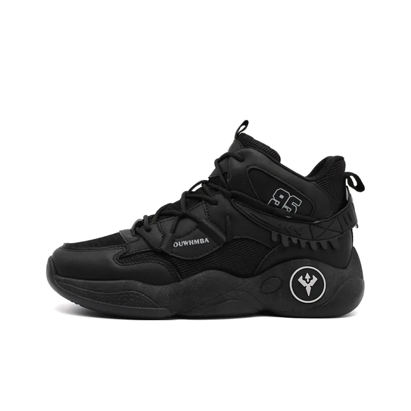 OUWENHEIMANBA Cushioning Coverage Rebound Height Increase Abrasion Resistant Breathable High Top Basketball Shoes Men's-39
