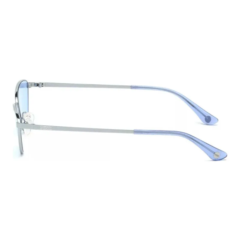 Victoria's Secret Metal Irregular Shape Sunglasses Women's Silver-3
