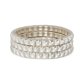 Roxanne Assoulin Mini Square Stud Bracelet Set Of Three