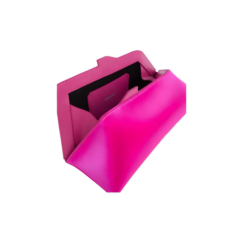 The Attico Logo Printed Asymmetric Clutch Bag-2