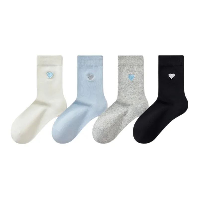 Temooues Mid Calf Socks Women's Combo Set-14