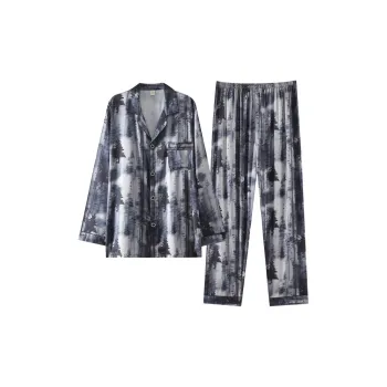 MIIOW Trend Party Series Pajama Set Men's Slate Gray