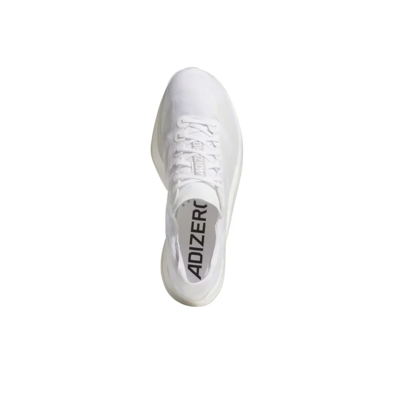 Adidas Adizero Adios Pro 4 Anti Slip Wear Resistant Low Top Marathon Long Distance Running Shoes Men's White-4
