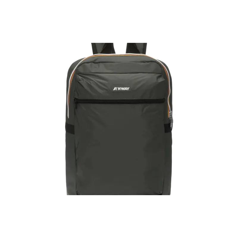 K WAY Nylon Backpack Regular Unisex Gray Green-3