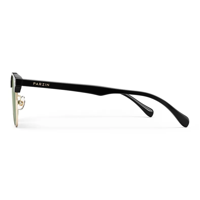PARZIN Alloy TR/Memory Plastic Plate Frame Browline Sunglasses Unisex-16