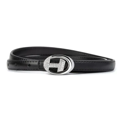 Lanza Cow Split Leather Belts Women's Width 1.5CM