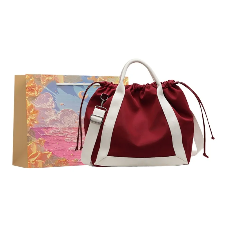 BRINCH Nylon Shoulder Bag Crossbody Bag Handbag Regular Women's Pink/Burgundy/Coffee/Black-4