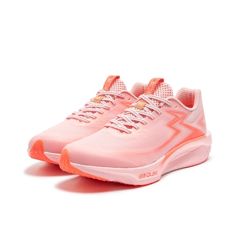 361° Cushioning, Slip Resistant, And Abrasion Resistant Low Top Training Running Shoes Unisex Fluorescent Begonia Pink-2