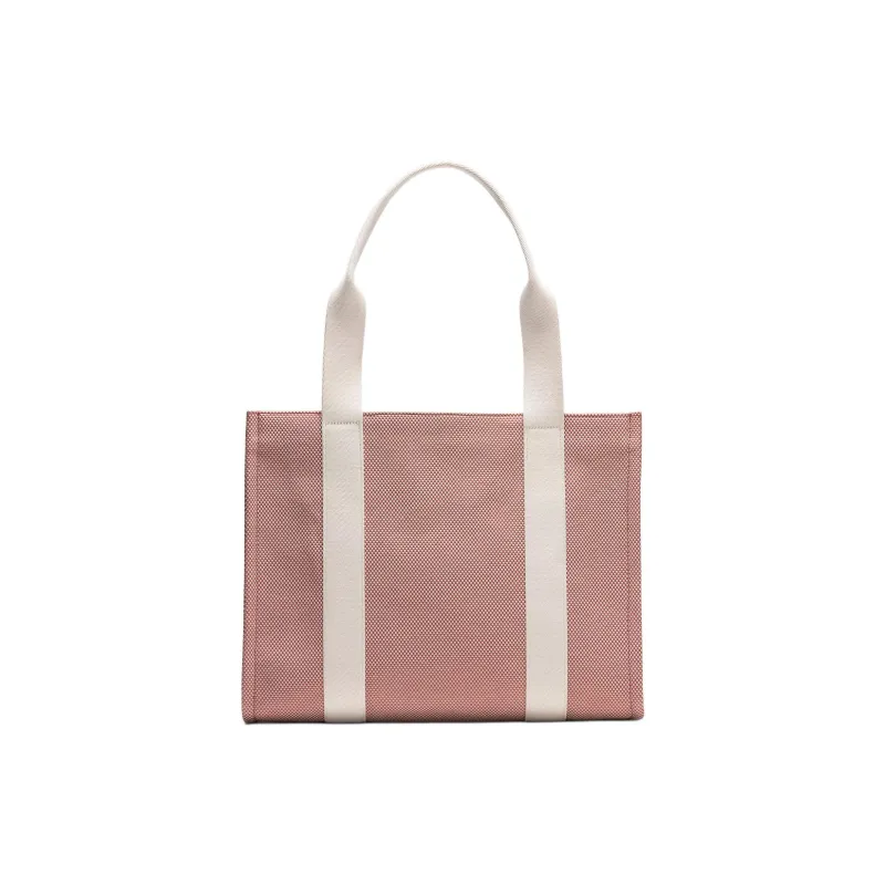 Lululemon Cotton Tote Bag Shopping Bag Shoulder Bag Handbag Women's Pink-1