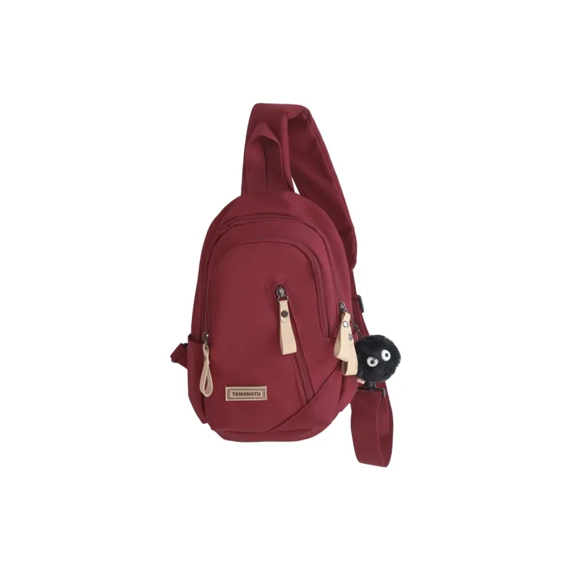 Travel Nylon Shoulder Bag, Crossbody Bag, Sling Bag Regular Unisex Black/White/Coffee/Khaki/Red-20