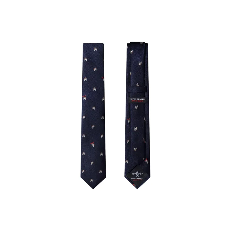 GIEVES CHARLES Mulberry Silk Ties Men's-3