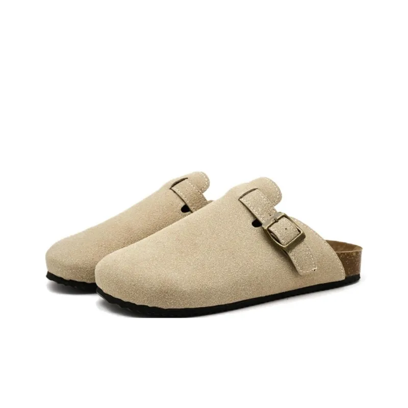 TONYBEAR Rubber Sole Abrasion Resistant Slip Resistant Wrap toe Slippers Women's-17