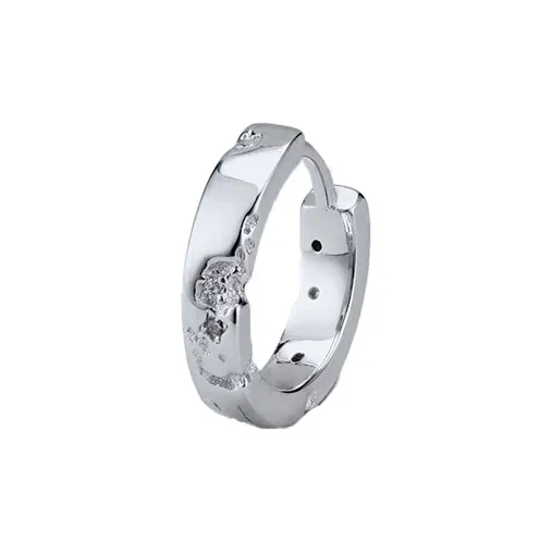 GUDUD S925 Silver Earrings Men's-4