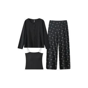 O'MESIK Pajama Set Women's Black