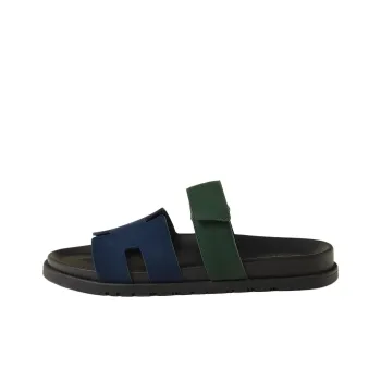 HERMES Chypre Slip Resistant Slide Slippers Men's Blue