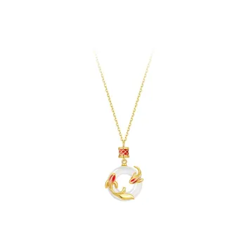 Ancient Jewelry Chalcedony Jade Necklaces Women's