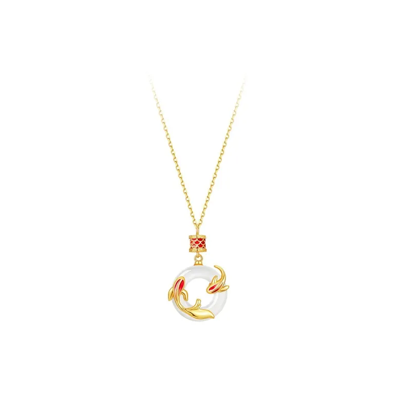 Ancient Jewelry Chalcedony Jade Necklaces Women's-0