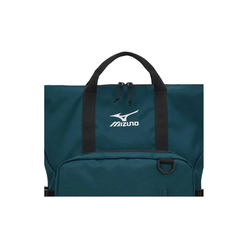 Mizuno Polyester Backpack Regular Unisex Blue Green-4