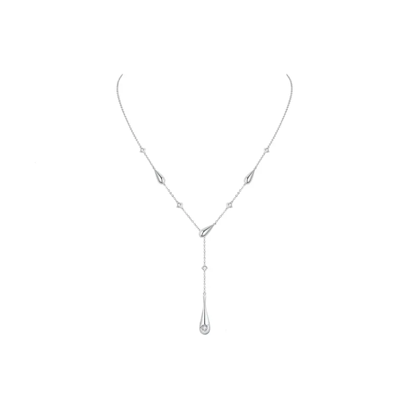 ZEGL White Gold Plated Copper Necklaces Women's-0