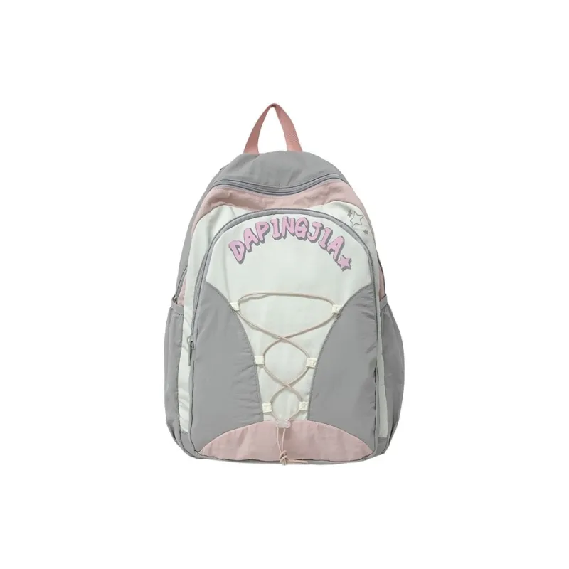 Alcohol Dragon Nylon Backpack Women's Multicolor-7