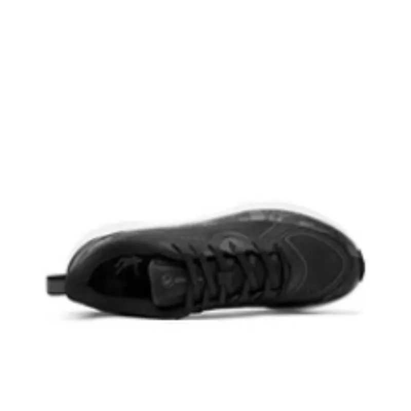 QIAODAN Cushioning Wear-Resistant Low-Top Running Shoes Men's Black White-3