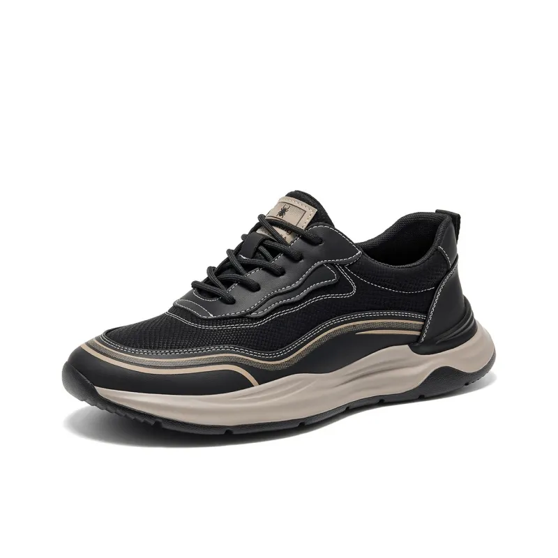 Spider King Low Top Running Shoes Men's Black-1
