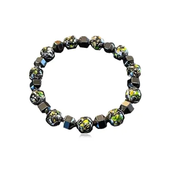 D.K.X Hematite Bracelets Unisex