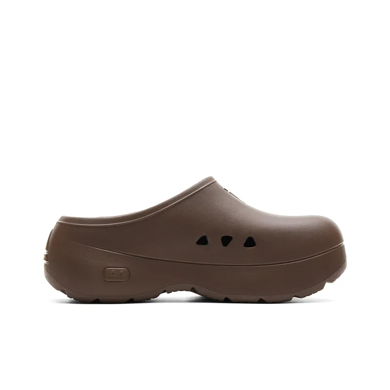 PEAK Taichi Chef Shoes Closed Toe Slippers Men's Dark Coffee-1