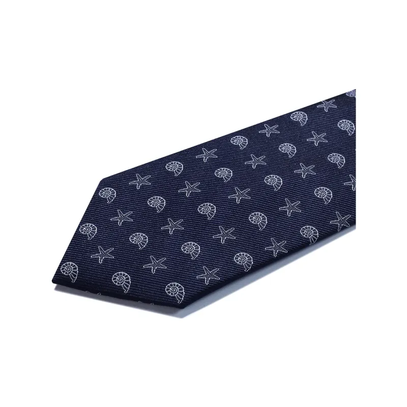 GIEVES CHARLES Mulberry Silk Ties Men's Dark Blue-4