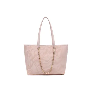 BOBDOG PU Tote Bag Shoulder Bag Large Size Women's Pink/Gray