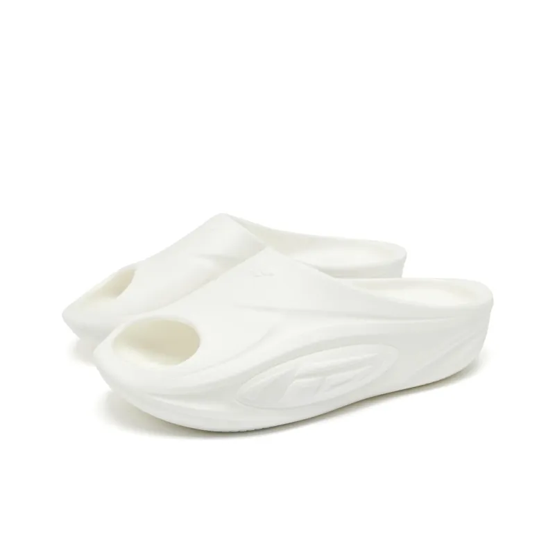 QIAODAN FE Slippers Abrasion Resistant Slip Resistant Cushioning Slide Slippers Women's Ivory-2