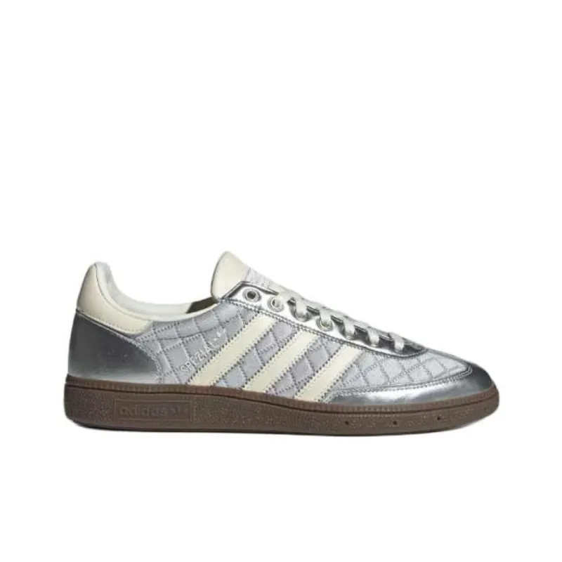 Adidas Handball Spezial Silver Metallic Cream White Gum Women's-1