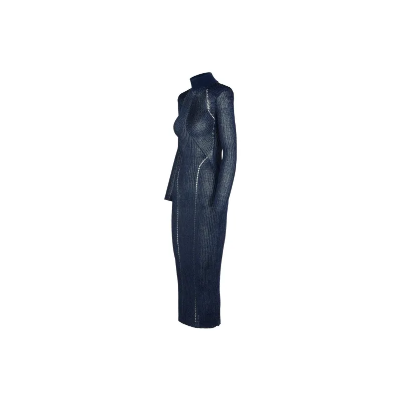 Self portrait Lurex knit Maxi Dress-2