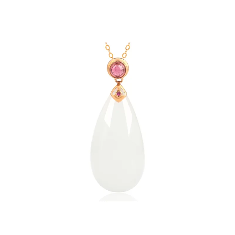 XIAOLIUJADE Pendants White Jade Women's-0