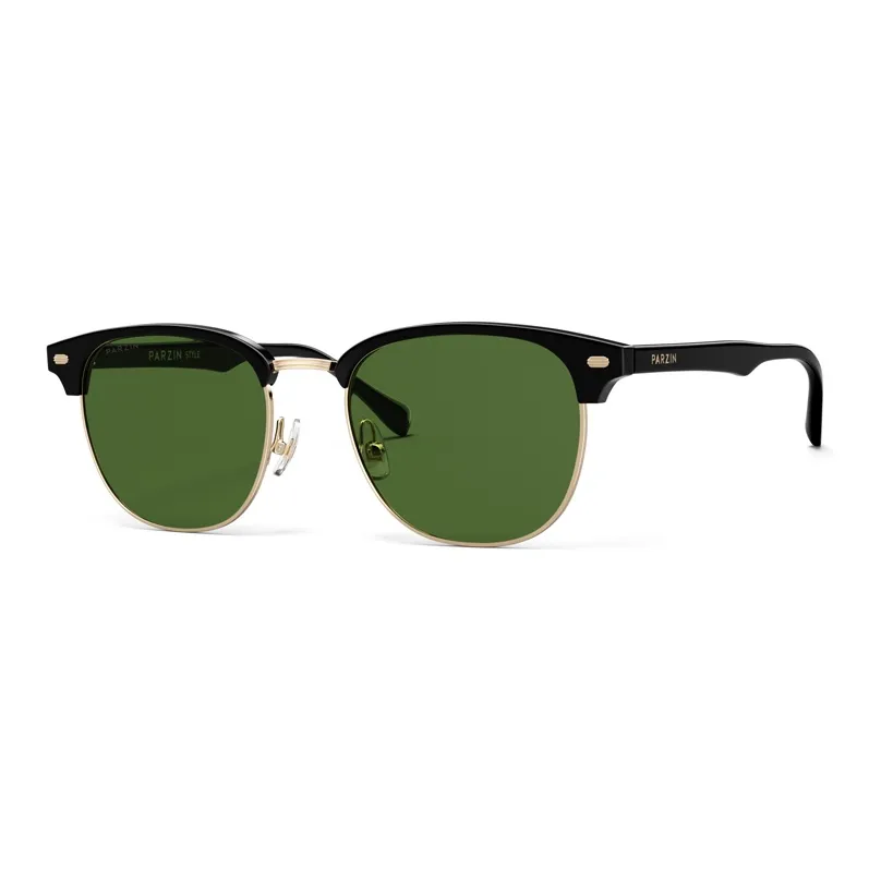 PARZIN Alloy TR/Memory Plastic Plate Frame Browline Sunglasses Unisex-12