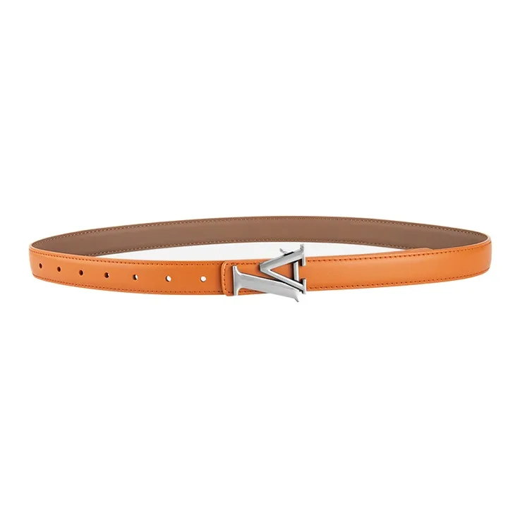Lanza Cow Split Leather Belts Women's Width 2.3CM-8