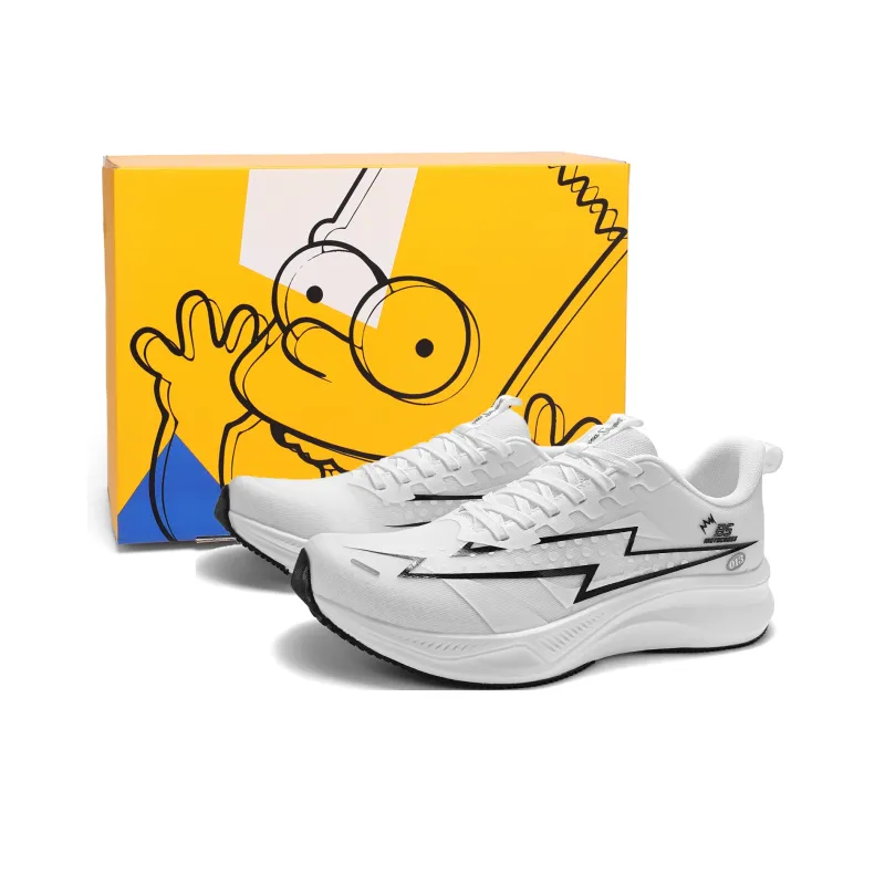 The Simpsons Cushioning Anti Slip Wear Resistant Breathable Lightweight Height Increasing Low Top Running Shoes Unisex-0
