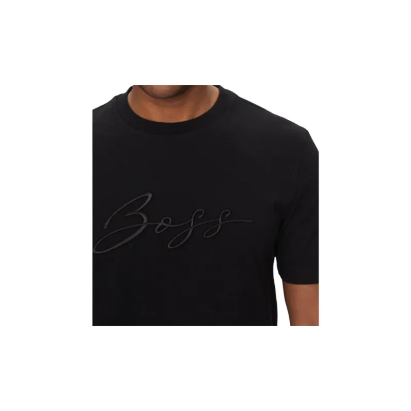 HUGO BOSS Thompson 70 Logo Embroidered T Shirt-4