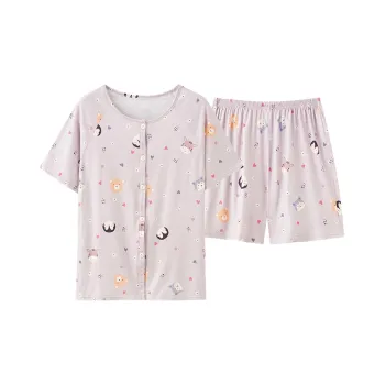 Qiao Ni Tong Pajama Set Women's Pink