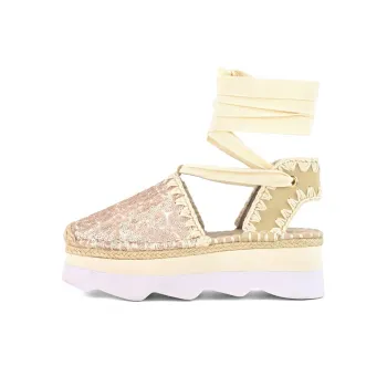 MOU Espa Casual Single Shoes 5.5cm Women's Yellow