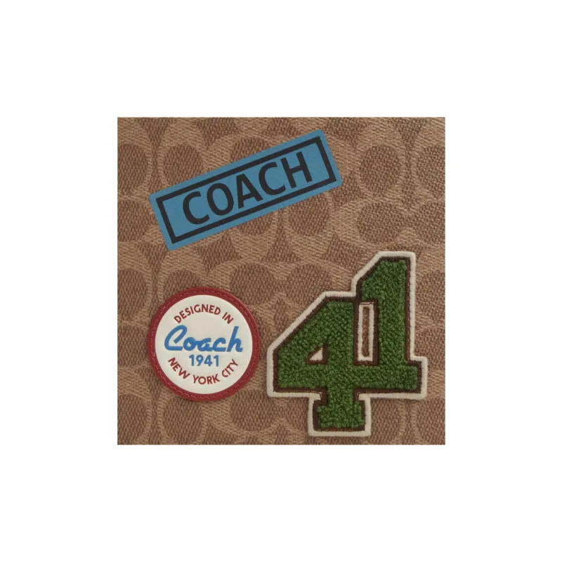 COACH Sullivan Coated Canvas Crossbody Bag, Shoulder Bag Mini Men's Light Umber-3